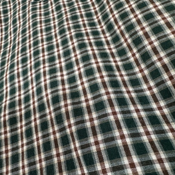 Wrangler Mens Green Plaid Short Sleeve Western Pearl Snap Shirt Size 2XL - Picture 6 of 7